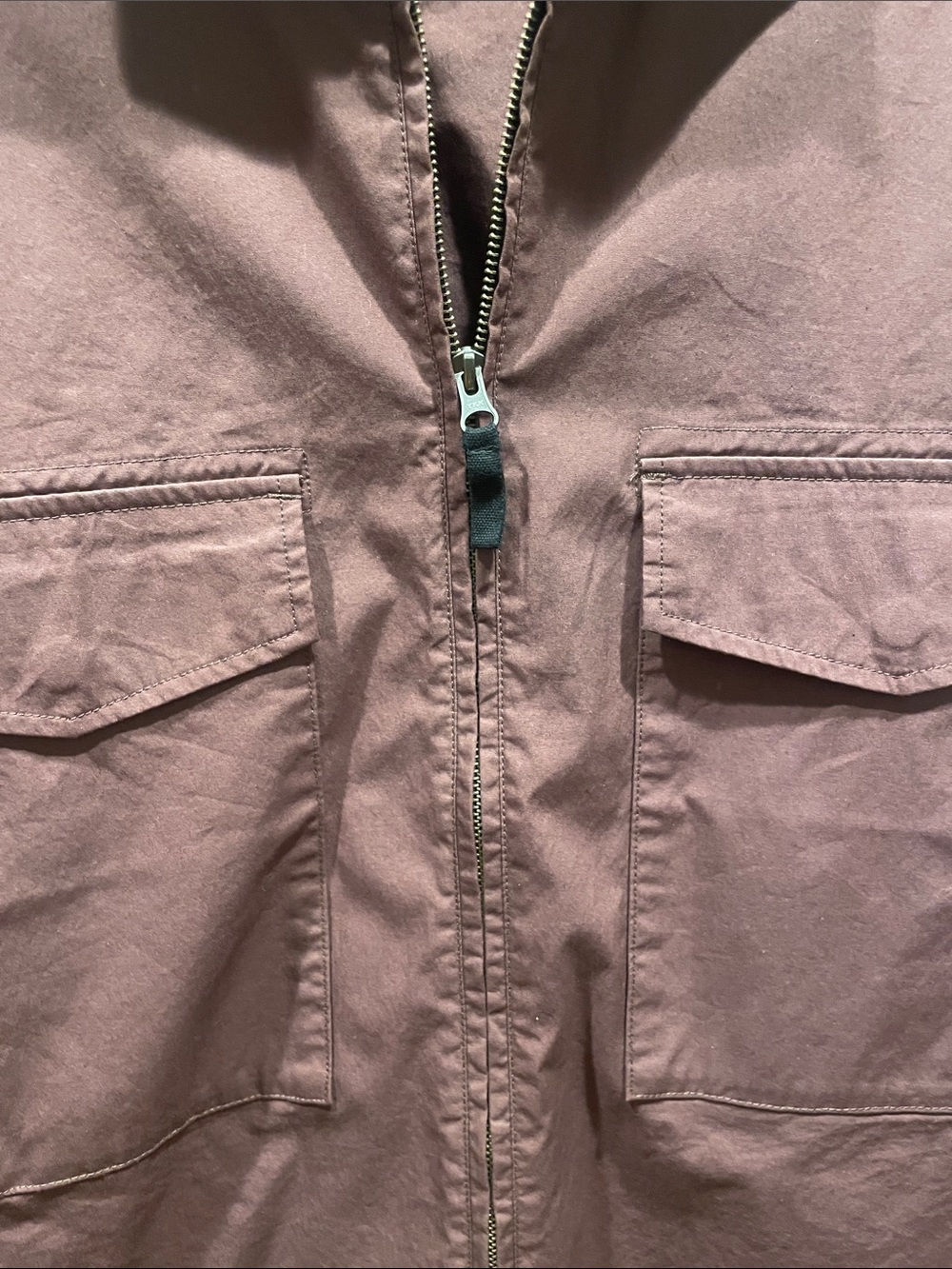 Volcom Men's Rust-Brown Military Field Zip Jacket - Picture 3 of 3